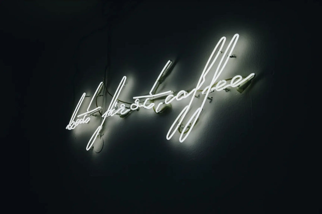 but first coffee neon sign milchhalle berlin