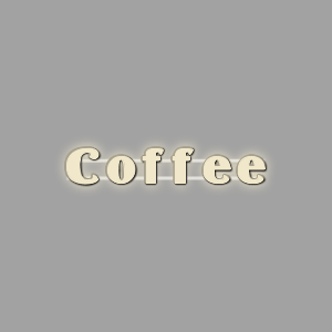 LETTER Wall | PRINT_3D | Coffee