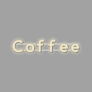 LETTER Wall | PRINT_3D | Coffee