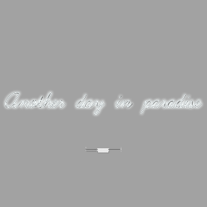 Neon Wall | Direct to wall | Another day in paradise