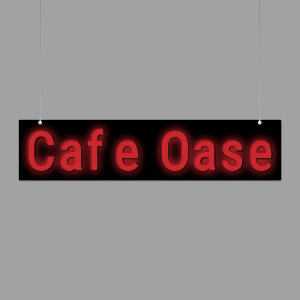 LETTER Suspended | PRINT_3D | Cafe Oase