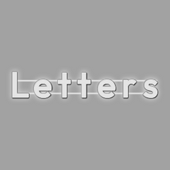 LETTER Wall | PRINT_3D | Letters