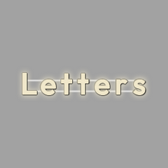 LETTER Wall | PRINT_3D | Letters