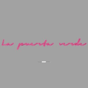 Neon Wall | Direct to wall | La puerta verde