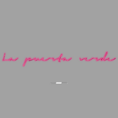Neon Wall | Direct to wall | La puerta verde