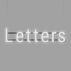 LETTER Suspended | PRINT_3D | Letters