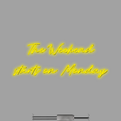 Neon Wall | Direct to wall | The Weekend  starts on Monday