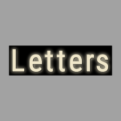 LETTER Wall | PRINT_3D | Letters
