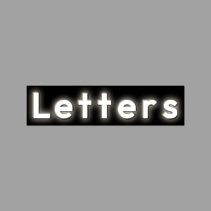 LETTER Wall | STANDARD_PVC | Letters
