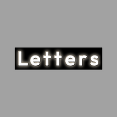 LETTER Wall | STANDARD_PVC | Letters