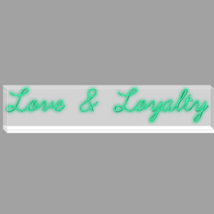Neon Wall | Encased | Love & Loyalty