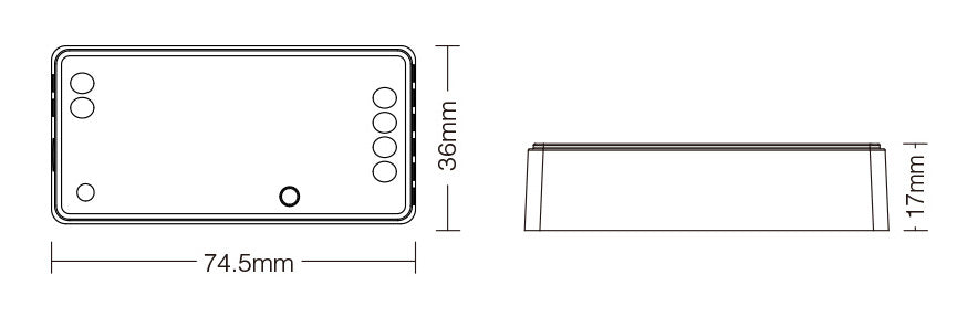 FUT035W+ | 2-in-1 Smart LED Controller (CCT/Mono)